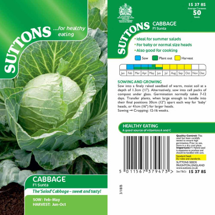 Seeds - Cabbage F1 Sunta Seeds - Cabbage F1 Sunta