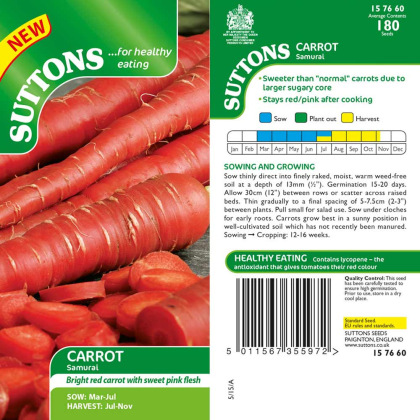 Seeds - Carrot Samurai Seeds - Carrot Samurai