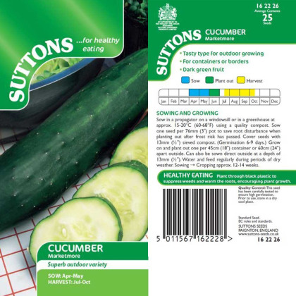 Seeds - Cucumber Marketmore