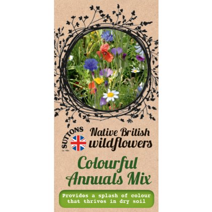 Seeds - Native British Wildflowers Colourful Annuals Mix Seeds - Native British Wildflowers Colourful Annuals Mix