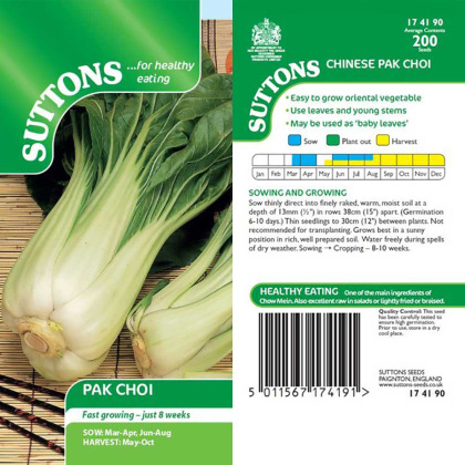 Seeds - Pak Choi (Chinese) Hanakan