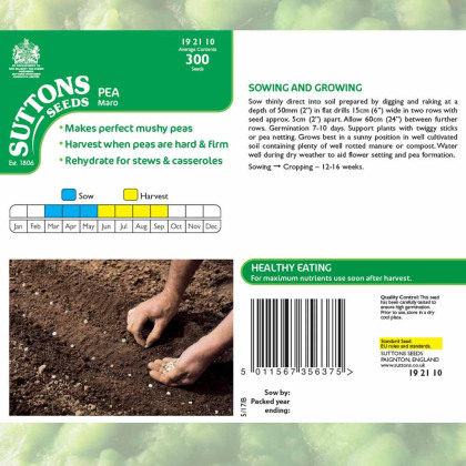 Seeds - Pea Mushy Maro