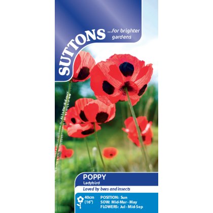 Seeds - Poppy Ladybird Seeds - Poppy Ladybird
