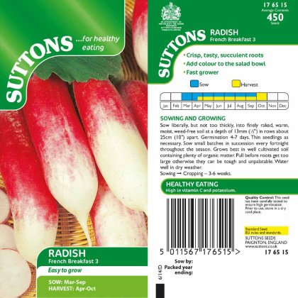 Seeds - Radish French Breakfast 3