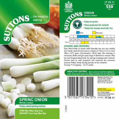 Seeds - Spring Onion White Lisbon