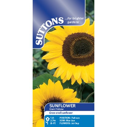Seeds - Sunflower Giant Yellow Seeds - Sunflower Giant Yellow