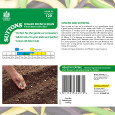 Seeds - Dwarf French Bean Colour Mix
