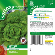 Seeds - Lettuce Tom Thumb