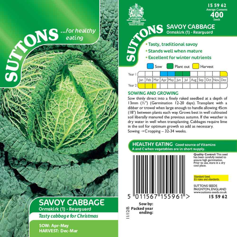155962 Savoy Cabbage Ormskirk 1 Rearguard