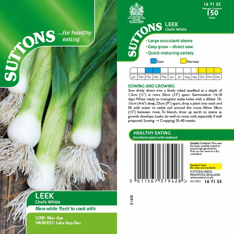 167155 Leek Chefs White