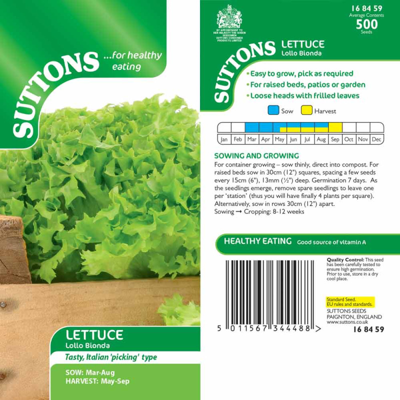 168459 Lettuce Lollo Bionda