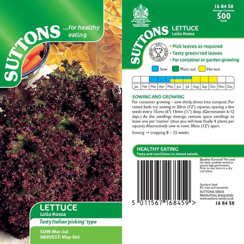 168458 Lettuce Lollo Rossa